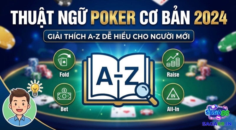Thuật ngữ poker cơ bản: Từ Fold, Check đến All-in chuẩn xác