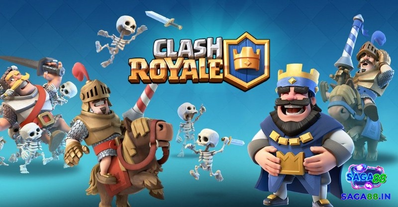 Game Clash Royale với thẻ bài và tháp phòng thủ trên mobile