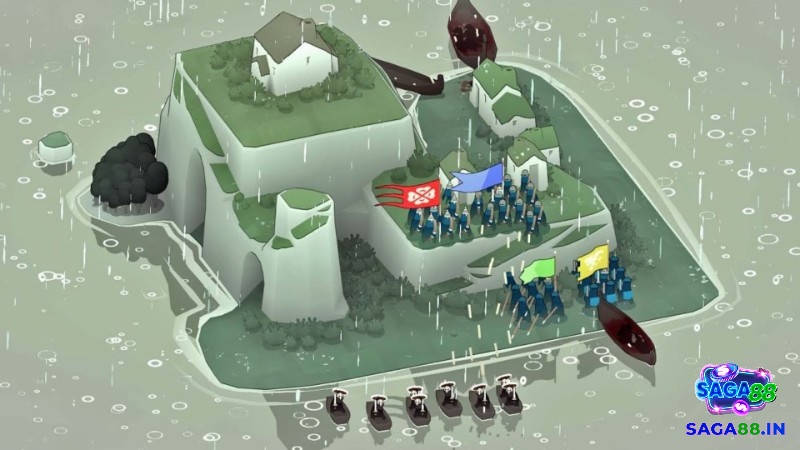 Game Bad North Jotunn Edition với quân Viking phòng thủ đảo