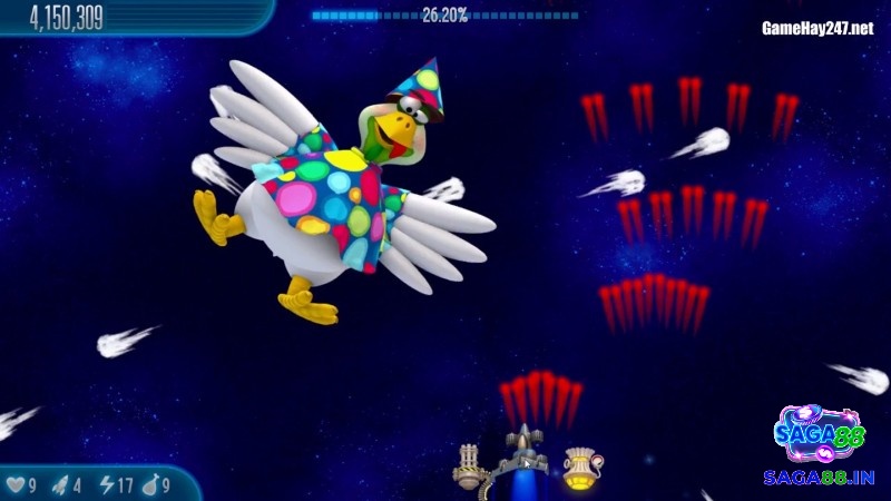 Không khí arcade vui nhộn giúp trải nghiệm game bắn gà online thêm kịch tính