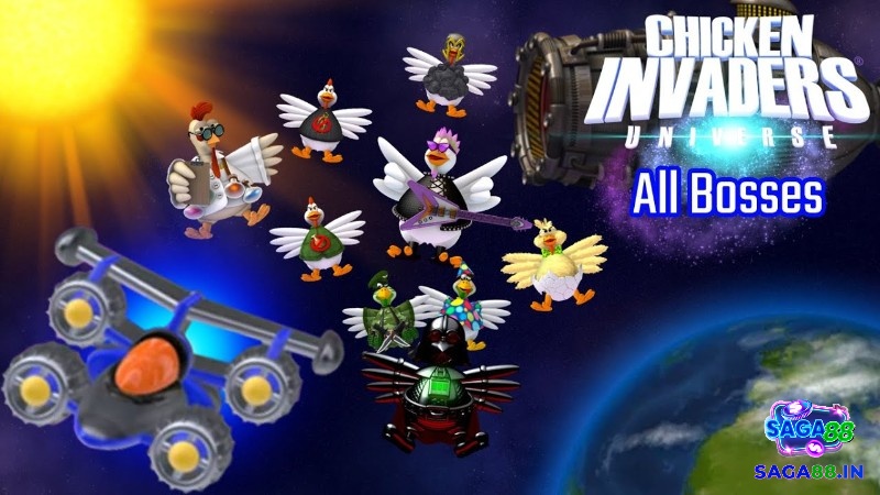 Chicken Invaders Universe là game bắn gà có nhiệm vụ đa dạng và không khí hài hước