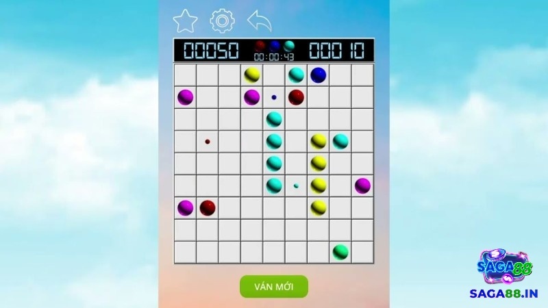 Game Line 98 cổ điển online: Game xếp bóng trí tuệ siêu cuốn
