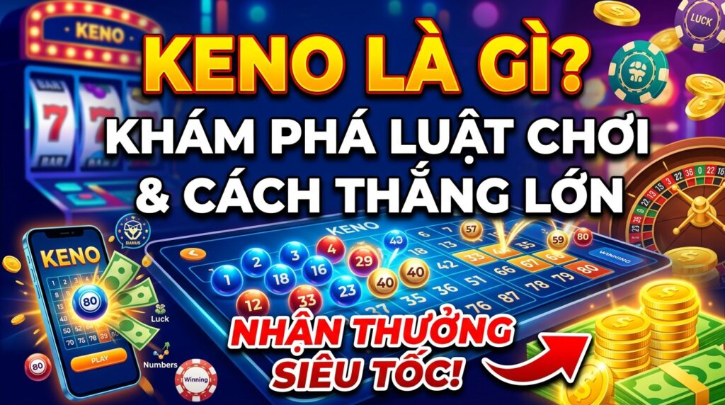 Keno là gì? Khám phá luật chơi, cách thắng lớn tại sảnh cược