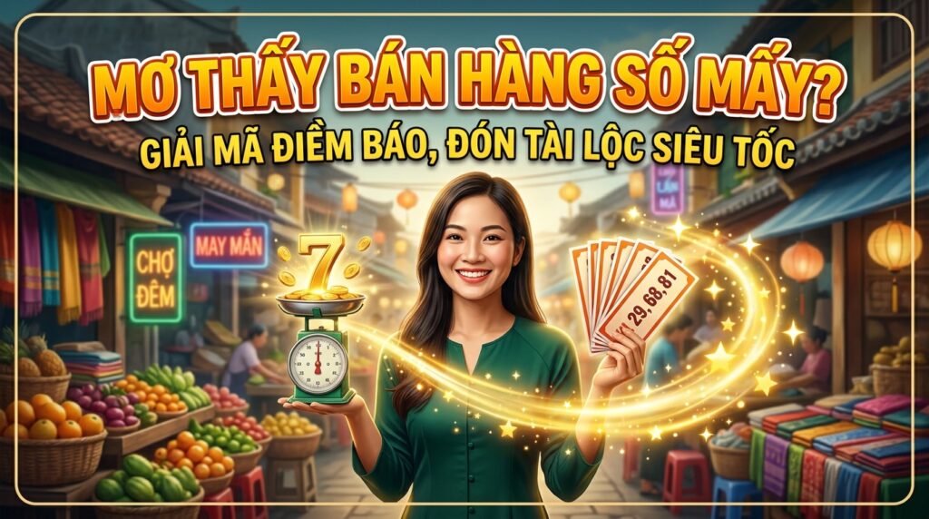 Mơ thấy bán hàng số mấy? Giải mã điềm báo, đón tài lộc