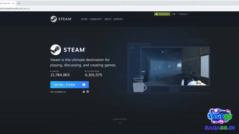 Mở Steam và đăng nhập