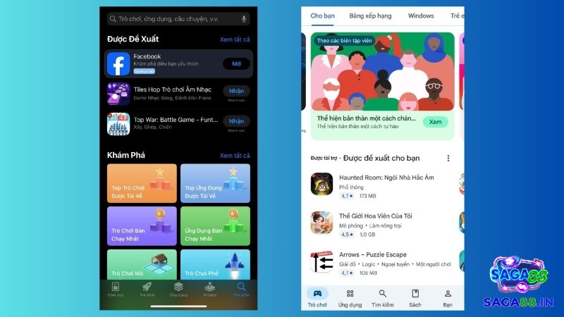 Google Play giúp người dùng tải game online hay theo thể loại và nhu cầu giải trí