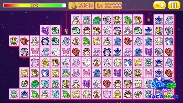 Pikachu 2003 thử khả năng quan sát bằng những đường nối giới hạn