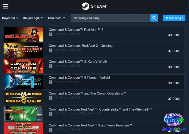 Tải game Red Alert 2 cho PC qua Steam giúp quản lý và cài lại game thuận tiện